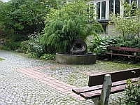 Begrünter Innenhof